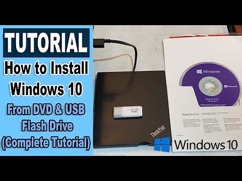 How to Install Windows 10 From DVD & USB Flash Drive in 2021 (Complete Tutorial)