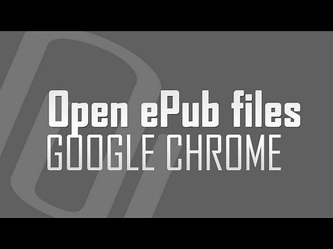 How to open epub files in Google Chrome