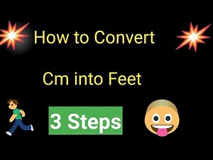 How to Convert Cm into Feet||Cm in Feet||Cm to Feet Conversion Formula