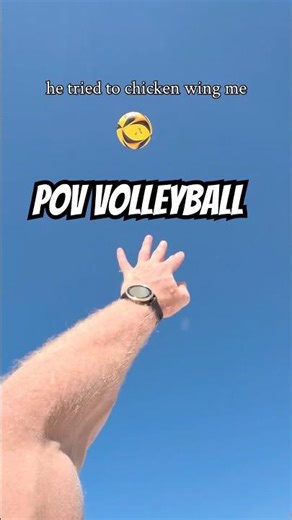 HE TRIED TO CHICKEN WING ME😭🙏 #volleyball #pov #beachvolleyball