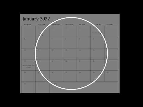 January 2022 Calendar Printable with Holidays