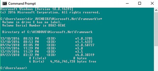 2 Ways To Check .NET Framework Version Using Command Line