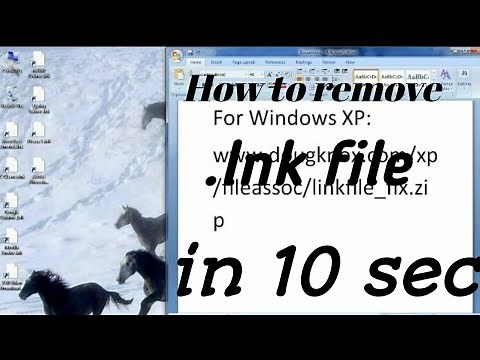 How to delete or remove .lnk file from windows