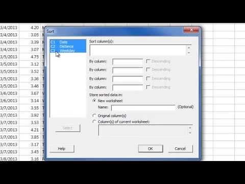 How to Manipulate Data using Minitab 17