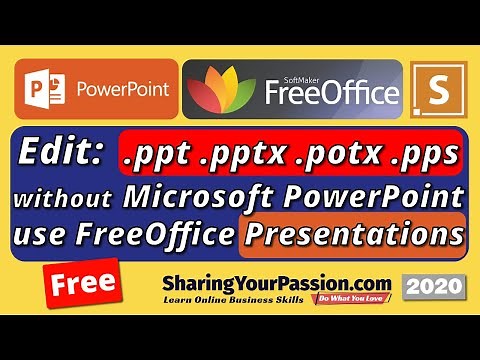 How to open .ppt .pptx .potx .pps without Microsoft PowerPoint - FreeOffice 2020