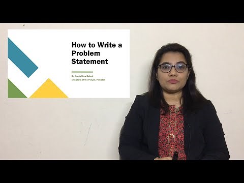How to write a problem statement