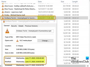 Files showing wrong dates in Explorer on Windows 11