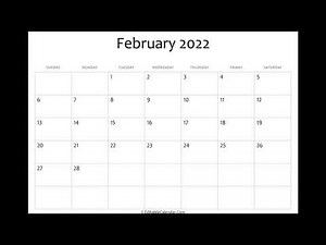 February 2022 Printable Calendar with Holidays