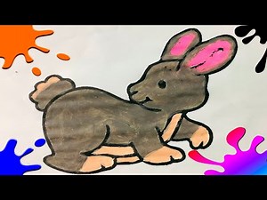 como dibujar y pintar un conejo