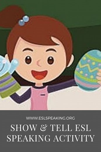 Show and Tell ESL Speaking Activity for Kids or Adults