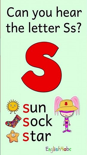 Learn the Letter S — Help Me Say the S Sound! | Can You Hear the Letter Ss | Sun, Sock, Star
