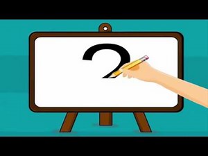 Learn the number 2 - Learn how to trace number.