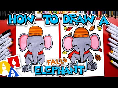 How To Draw A Fall Elephant - Autumn