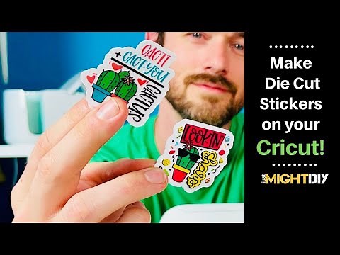 How to Make Waterproof Stickers on a Cricut | Die Cut Stickers with Cricut Print and Cut