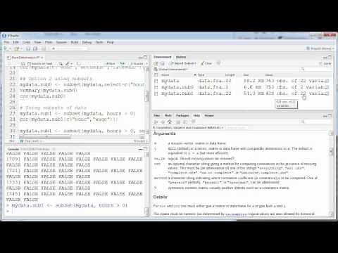 Basic Data Analysis in RStudio