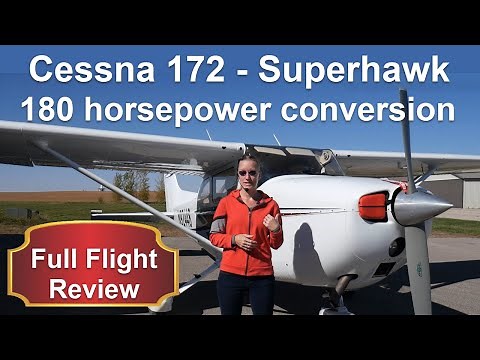 Cessna 172 180hp conversion full review with flight