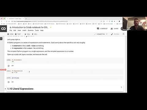 Introduction to python through Google Colab
