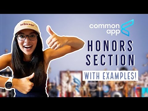 My Common App Honors Section