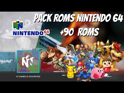 PACK ROMS NINTENDO 64 |+90 ROMS| |RETROARCH, BATOCERA, RETROBAT, ANDROID ETC.|