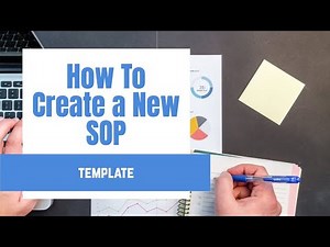 How to Create a New SOP Template from Scratch