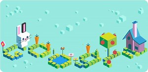 本日の www.google.co.jp ではうさぎのニンジン集めゲームを公開中！楽しくプレイして、全ステージクリアを目指してくださいね♪ | Google