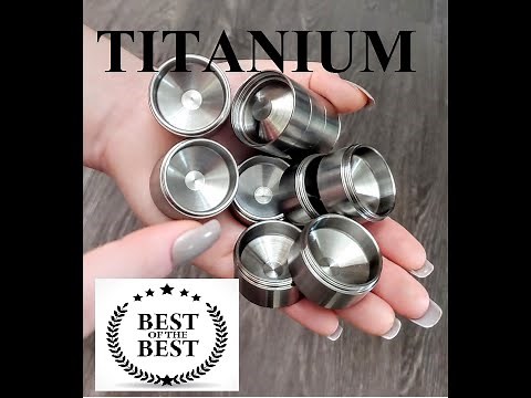 TITANIUM Solvent Trap - Hidden Cashe' - NOT Silencer - NOT Suppressor - Cup Inserts