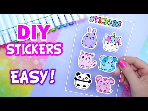 How to Make Stickers/ DIY Stickers / Handmade Stickers / Homemade Stickers