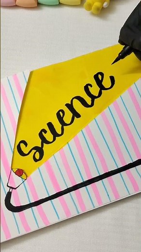 ✨ Easy Science FrontPage Idea 💡 | easy and creative |#shorts #art