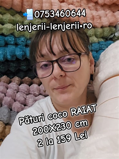 Ca răspuns pentru @soreanustefania 200x230 cm 🍀 1 la 99 sau 2 la 159 lei 🚛 20 lei curierul Paturi cocolino model Raiat 👌 Super moi si pufoase 👍 COMENZI WHATSAPP ☎️0753.460.644 #lenjerii💜lenjerii #paturacocolino #cocolino #superoferta #paturaraiat