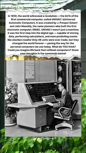 💻✨ THE FIRST COMMERCIAL COMPUTER WAS SOLD IN 1950