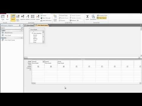 How to Create A Query In Microsoft Access 2010