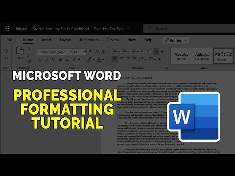 Microsoft Word: Professional Formatting Tutorial
