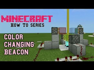 How to make color changing beacon in minecraft