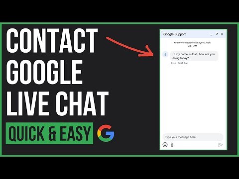 How to Contact Google Support Live Chat! (NEW)