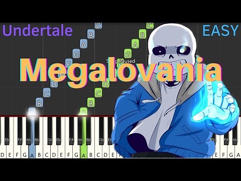 MEGALOVANIA - Undertale OST (Easy Piano Tutorial For Beginners)