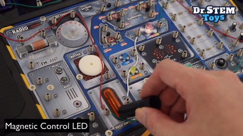 Dr. STEM Toys Circuit Science Kit, Includes Over 100 Electrical Experiments with Lights, Sounds, and Action - for Boys and Girls Ages 8+