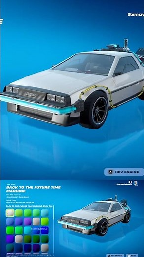 Back to the Future Time Machine Bundle Fortnite Item Shop Showcase #fortniteleaks #fortniteitemshop