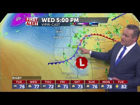 More isolated thunderstorms in the forecast for Tuesday and Wednesday