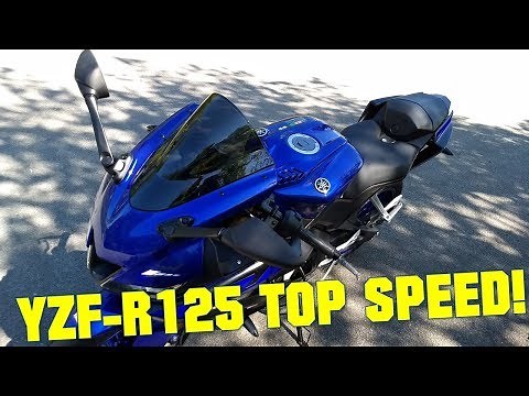 2019 Yamaha YZF-R125 TOP SPEED + GPS TOP SPEED!
