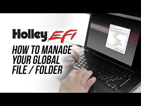 How To Manage Your Global File / Folder - Holley EFI Software