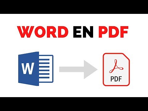 Comment Convertir un fichier Word en PDF ?
