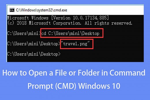 How to Open a File/Folder in Command Prompt (CMD) Windows 10 - MiniTool