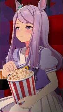 When a Lady Meets Popcorn… 🍿💃| オグリならすぐ無くなりそうなポップコーン | 귀부인과 팝콘의 운명 🍿👑 #umamusume #mejiromcqueen