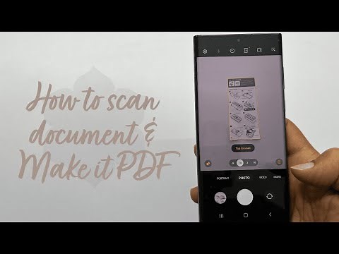 How to scan a document and make PDF in Galaxy S22 or Galaxy S22 Ultra