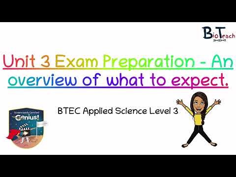 BTEC Applied Science Unit 3: Exam preparation guide - BioTeach.