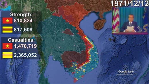 The Vietnam War - Recreated with Google Earth