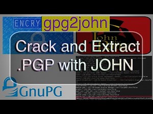 How to crack asc keys with John and extract PGP encrypted file