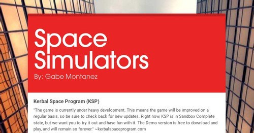 Space Simulators
